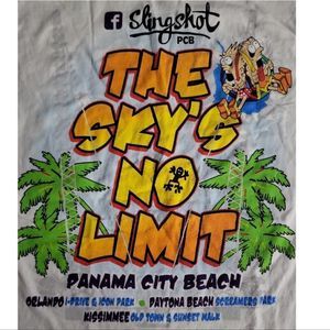 GILDAN Colorful "Slingshot" Ride Souvenir Graphic T-Shirt Size S Unisex‎ NWOT